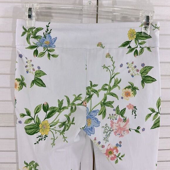 Zac & Rachel Pants Pull On 8P Floral Stretch Ankle - Picture 10 of 12